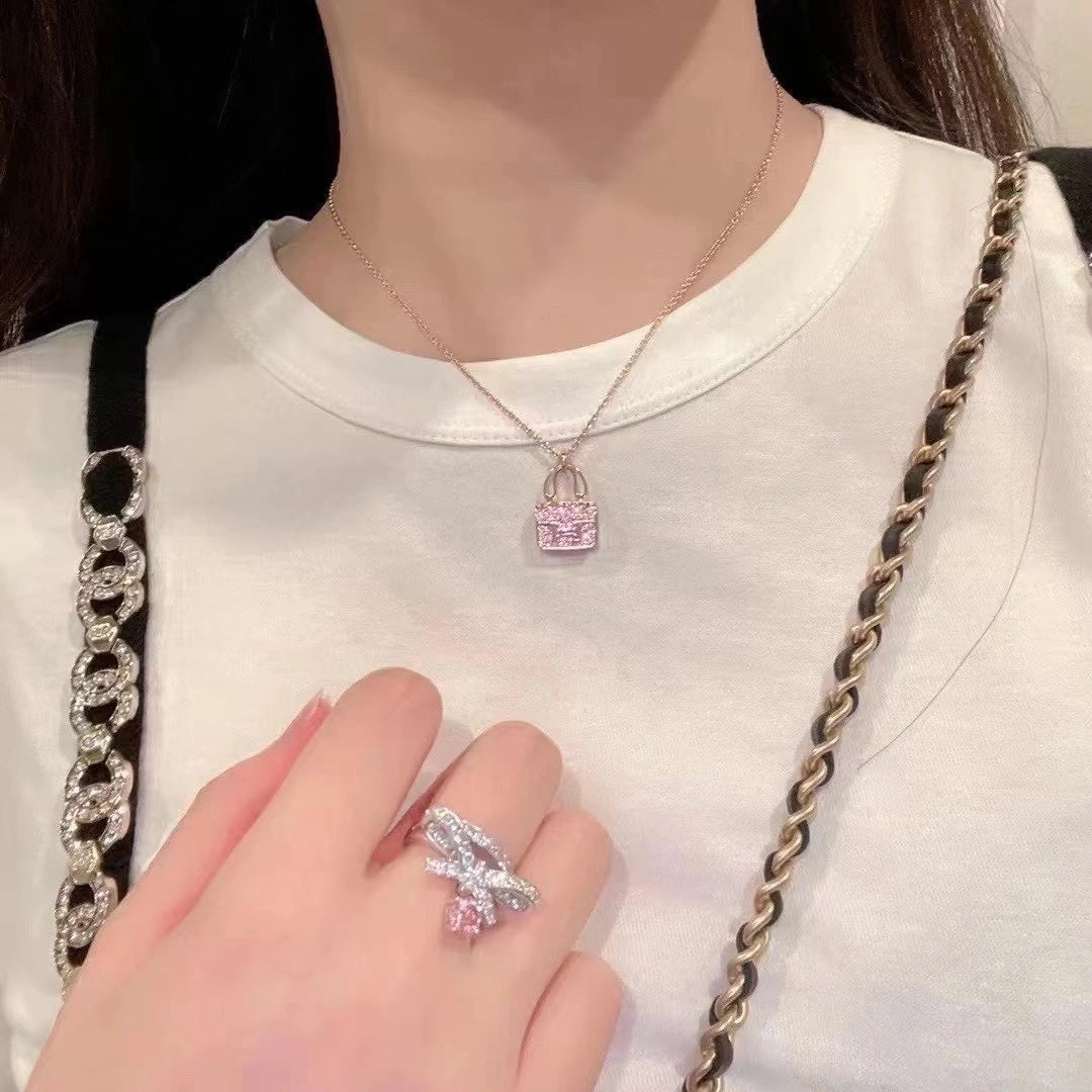 ミロ コンスタンス ペンダント パープルダイヤモンド ネックレス