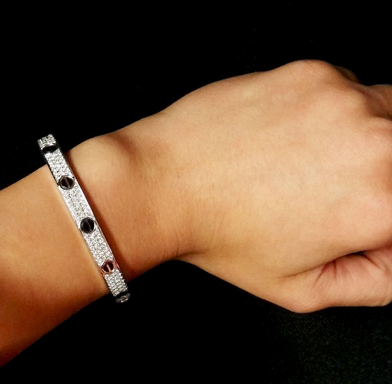 Miro LOVE BRACELET 6.1MM ダイヤモンドパヴェセラミック