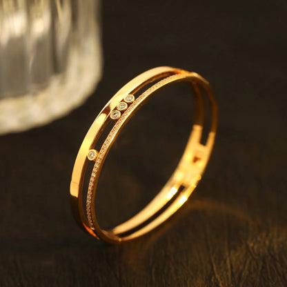[Miro ]Move Romane Diamond Bangle Bracelet