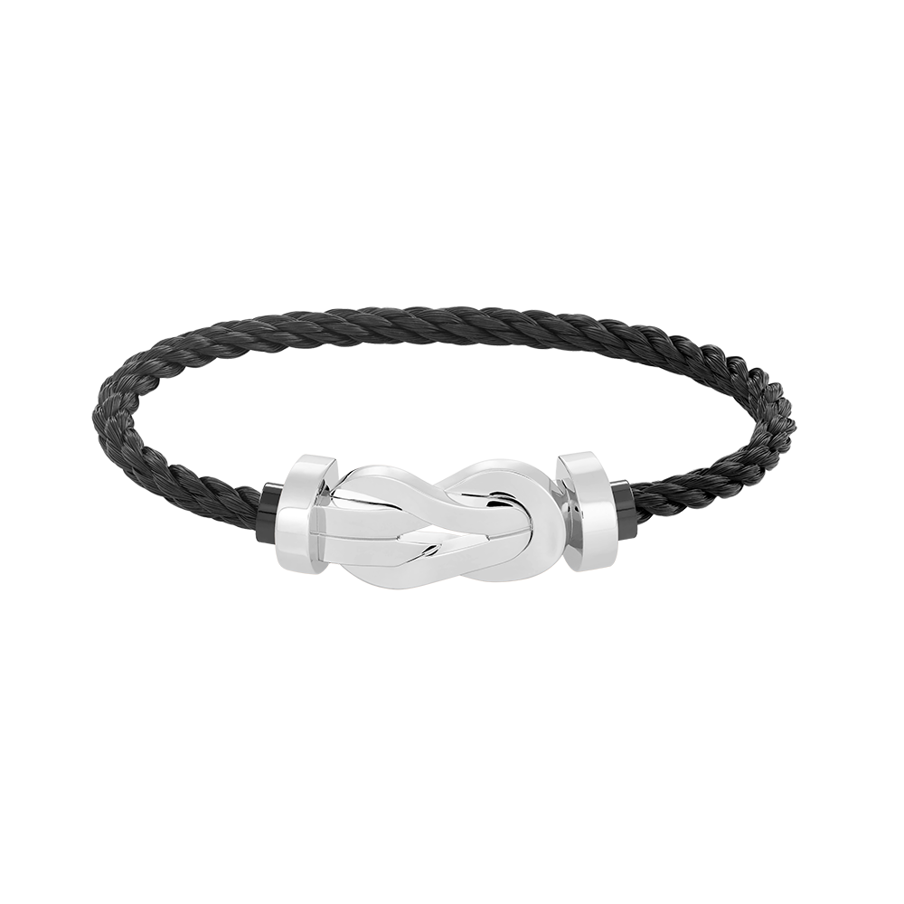 Miro CHANCE LARGE 8 FIGURE BUCKLE NO DIAMOND BRACELET SILVER