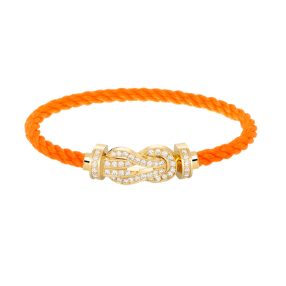 Miro CHANCE LARGE 8 FIGURE BUCKLE FULLDIAMOND BRACELET GOLD