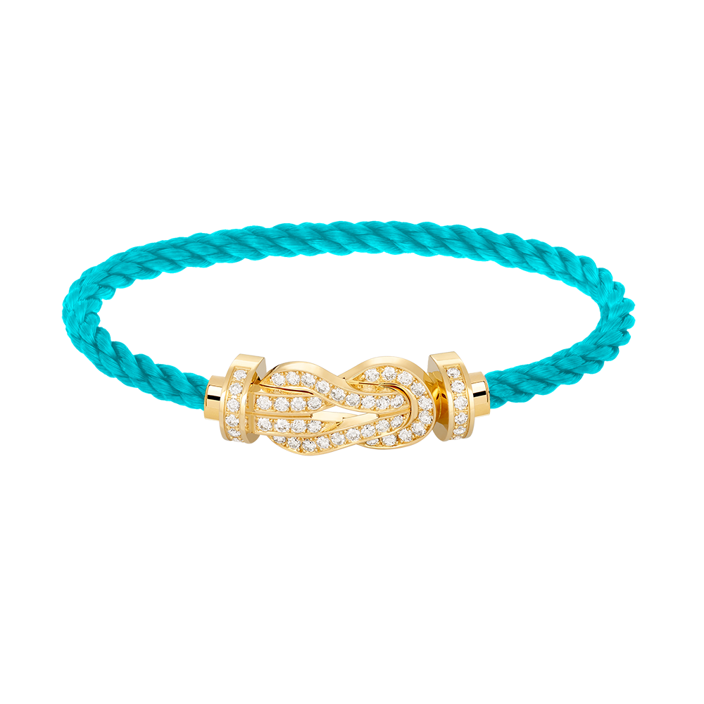Miro CHANCE LARGE 8 FIGURE BUCKLE FULLDIAMOND BRACELET GOLD