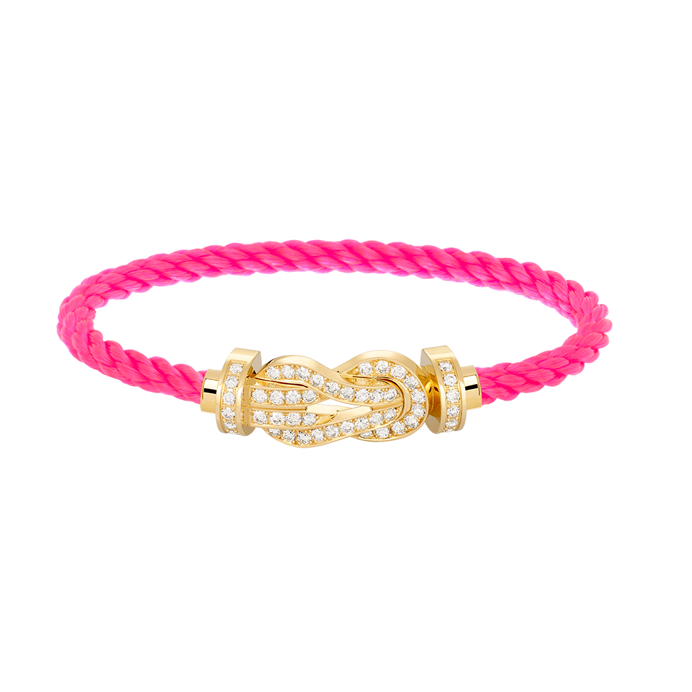 Miro CHANCE LARGE 8 FIGURE BUCKLE FULLDIAMOND BRACELET GOLD