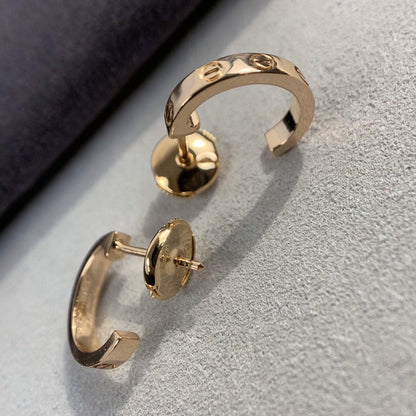 Miro LOVE EARRINGS 2.65MM PINK GOLD