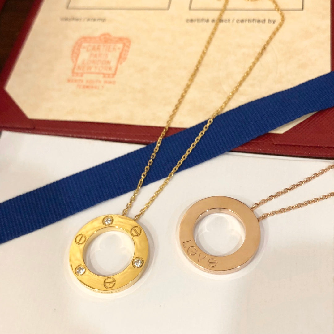 ミロ ラブネックレス 16mm 3ダイヤモンド