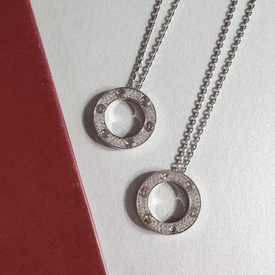 Miro LOVE NECKLACE ADJUSTABLE SILVER