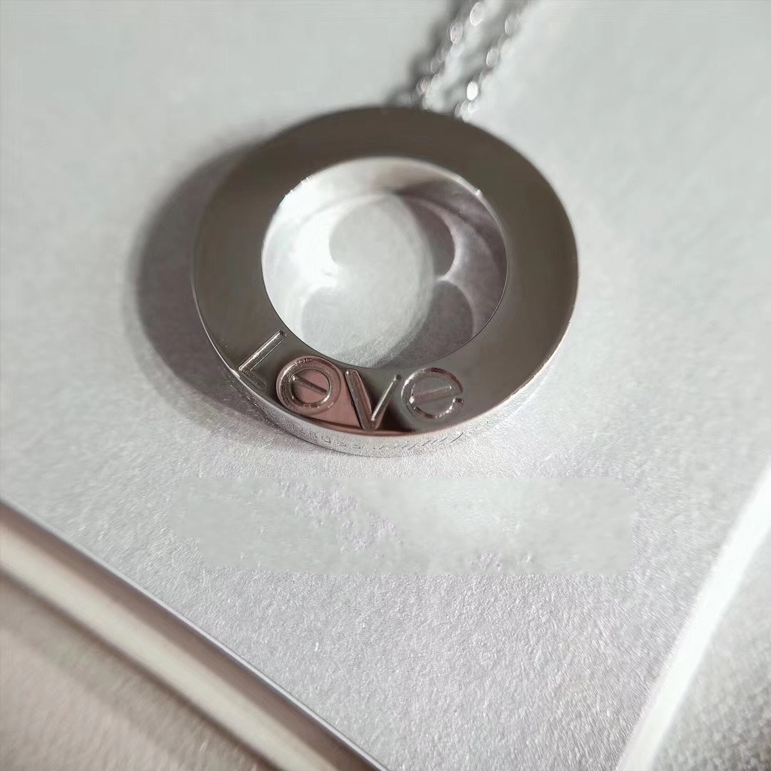 Miro LOVE NECKLACE ADJUSTABLE SILVER