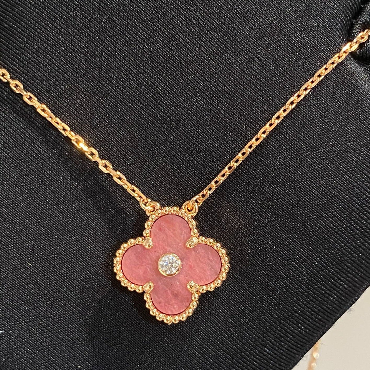 Miro CLOVER 15MM ダイヤモンド ロードナイト ネックレス
