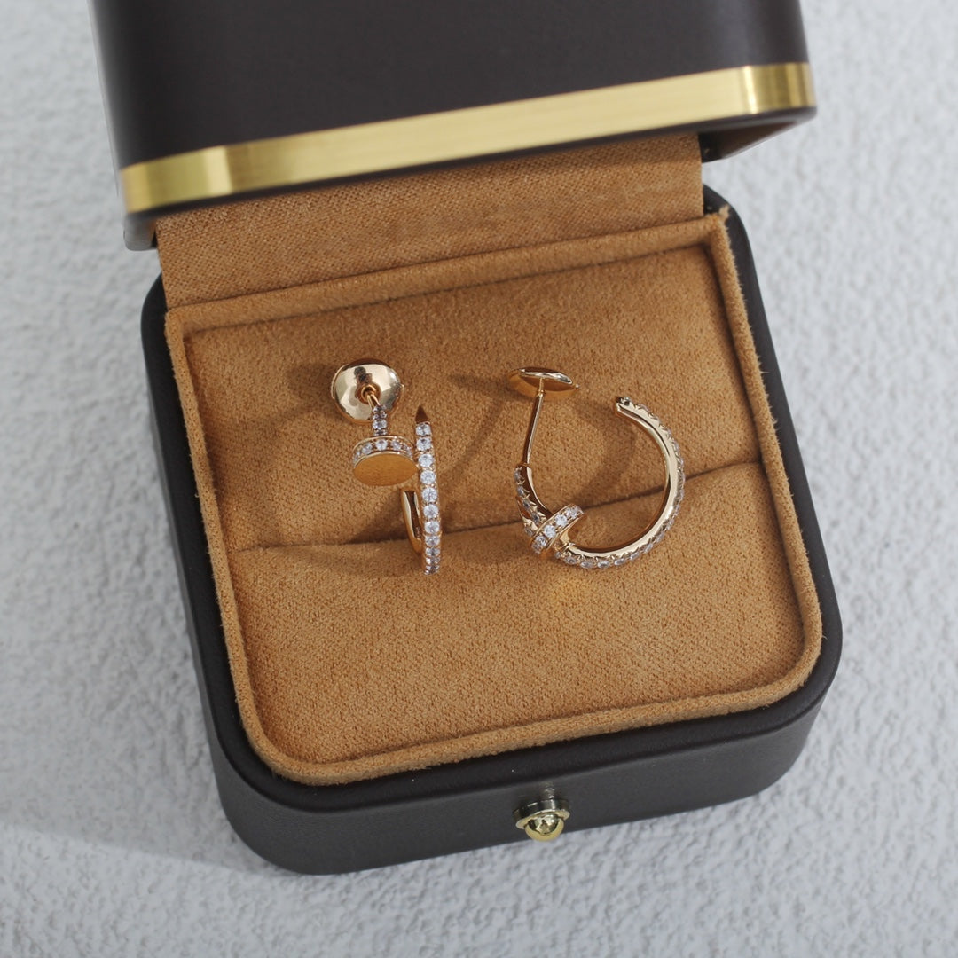 Miro JUSTE EARRINGS 12.75MM PINK GOLD DIAMOND