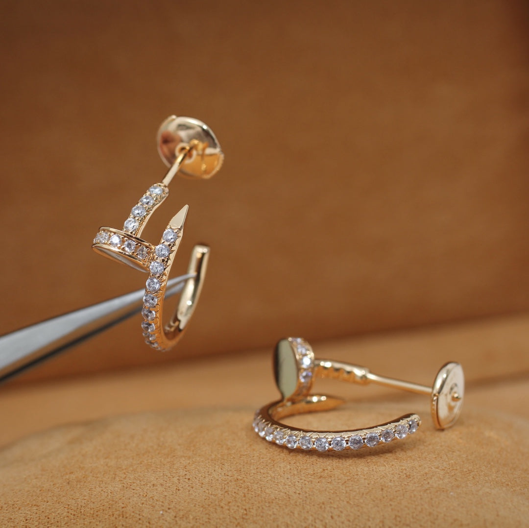 Miro JUSTE EARRINGS 12.75MM PINK GOLD DIAMOND