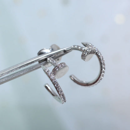 Miro JUSTE EARRINGS 12.75MM SILVER DIAMOND