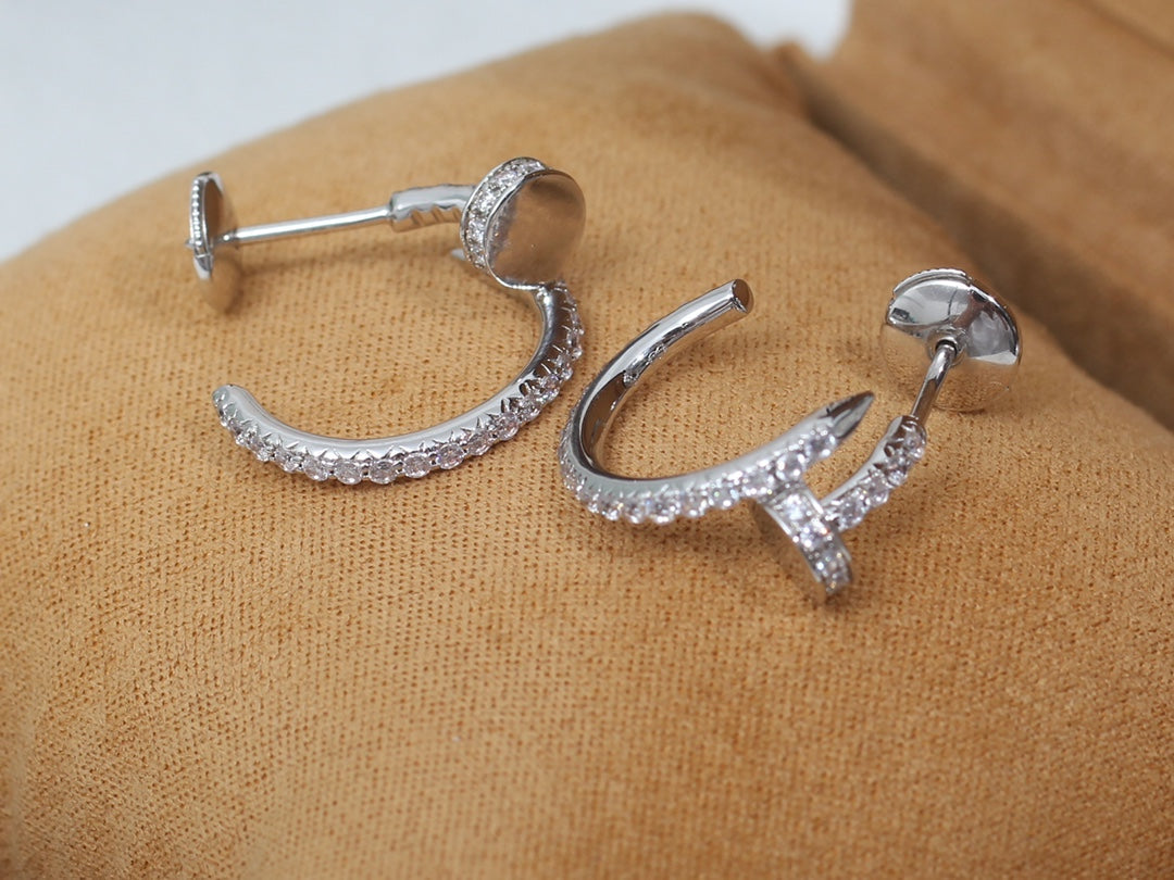 Miro JUSTE EARRINGS 12.75MM SILVER DIAMOND