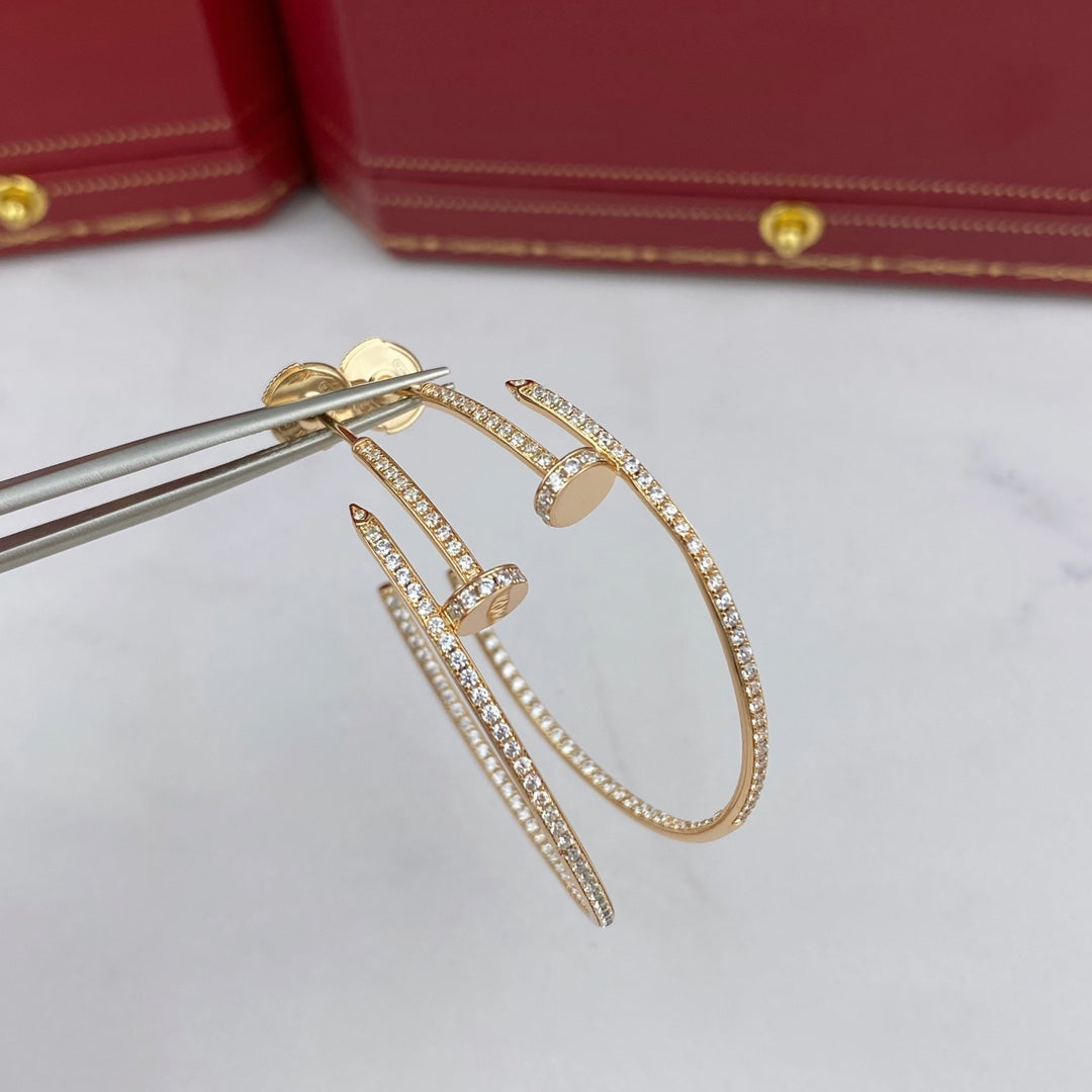 Miro JUSTE EARRINGS FULL DIAMONDS 1.8MM