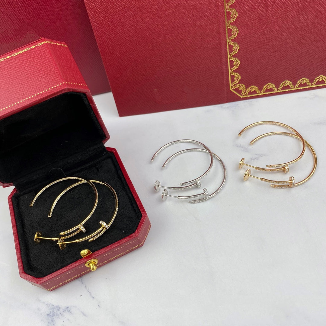 Miro JUSTE EARRINGS FULL DIAMONDS 1.8MM