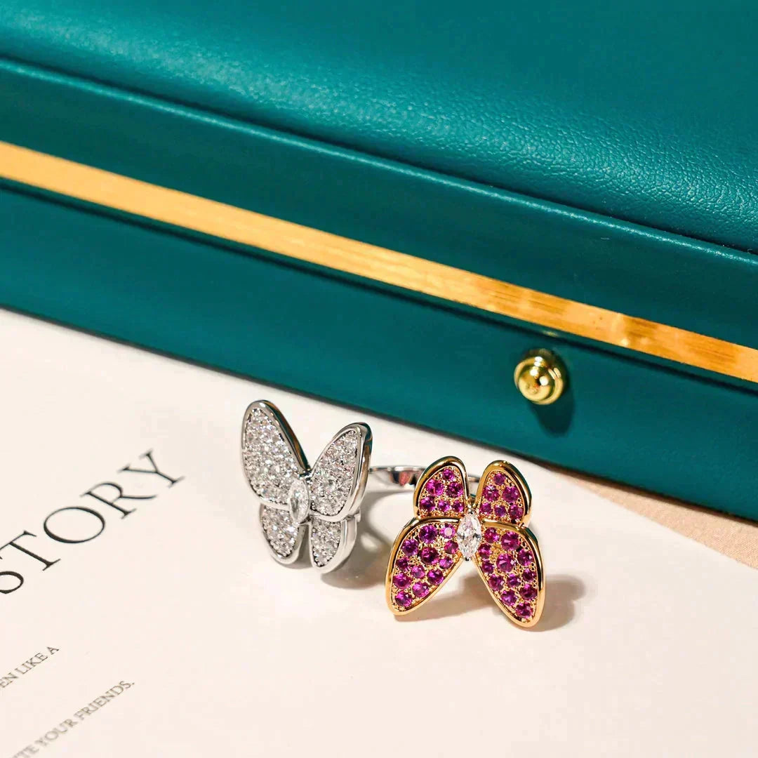 Miro TWIN BUTTERFLY DIAMOND RING
