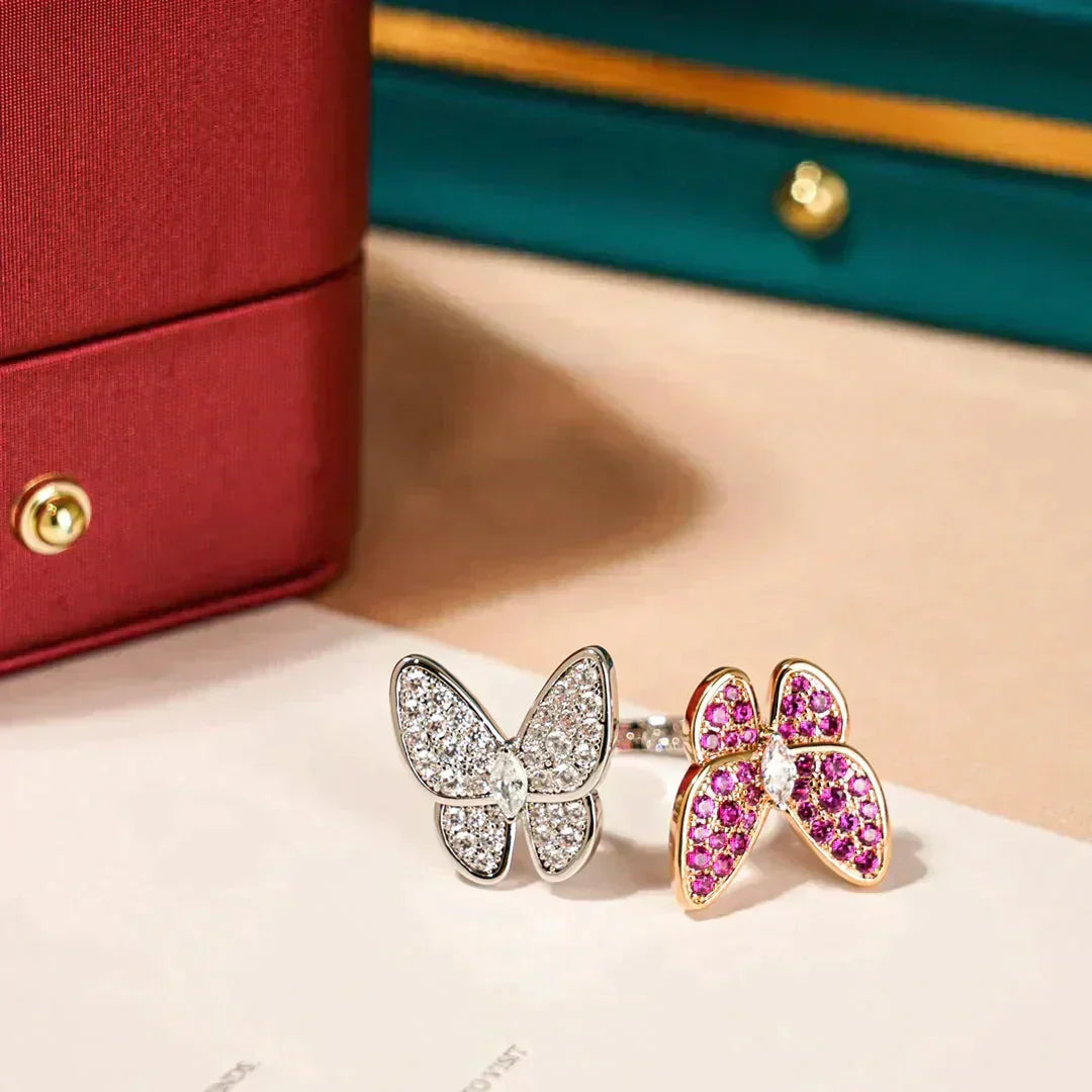 Miro TWIN BUTTERFLY DIAMOND RING