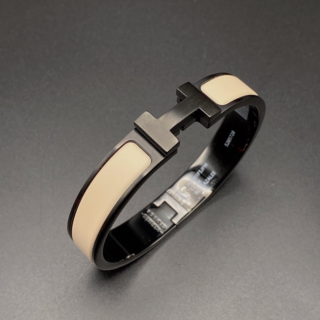 Miro H ブレスレット 12MM ブラック ベージュ セラミック