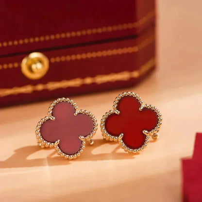 Miro CLOVER MEDIUM 1 MOTIFS CARNELIAN  EARRINGS