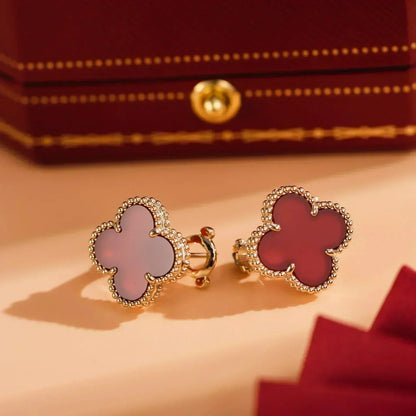 Miro CLOVER MEDIUM 1 MOTIFS CARNELIAN  EARRINGS