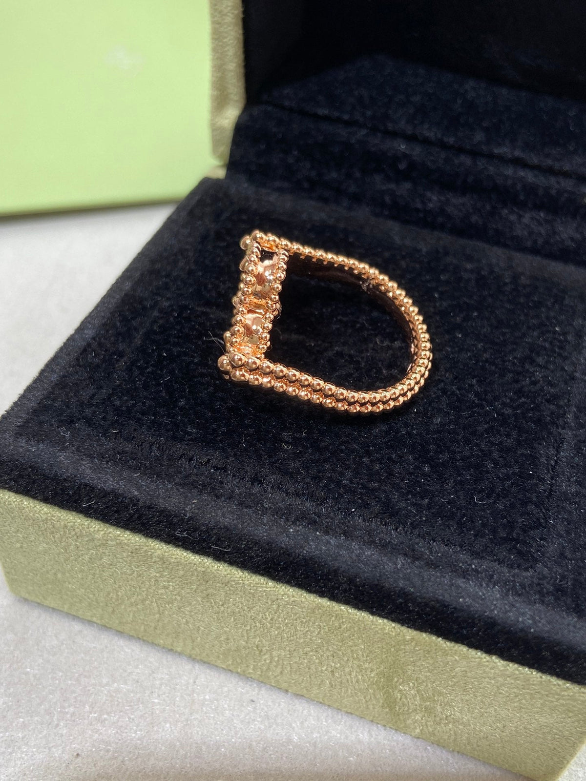 Miro CLOVER RIVERSIBLE ROSE GOLD RING