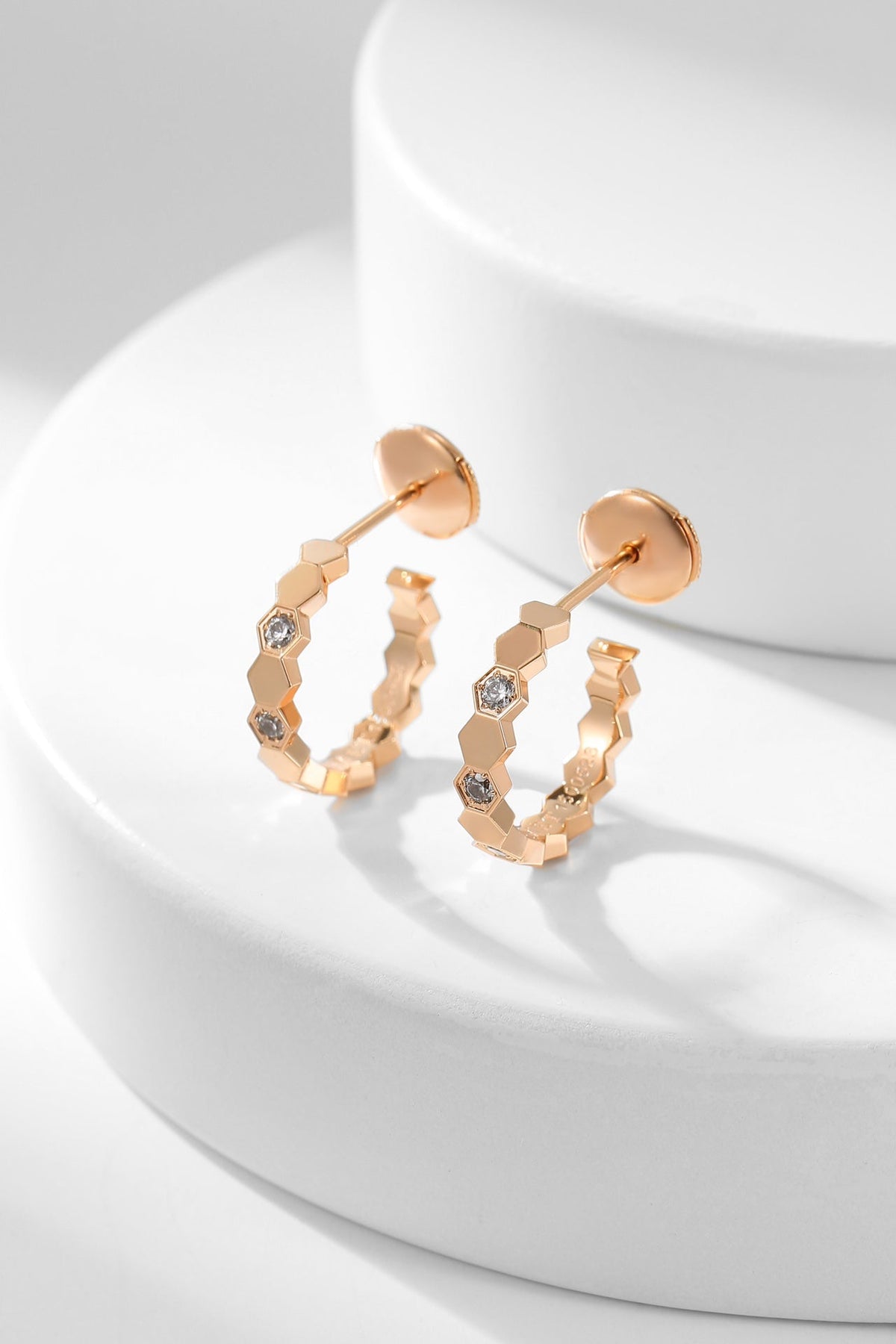 Miro BEE LOVE DIAMOND HOOP EARRINGS