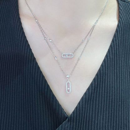 [Miro ]MOVE 2 ROW DIAMOND NECKLACE