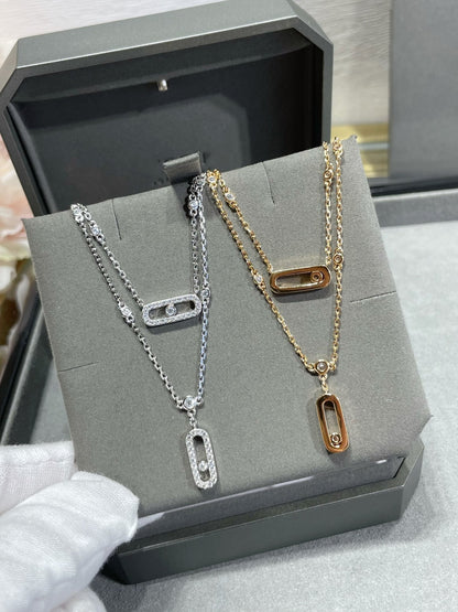 [Miro ]MOVE 2 ROW DIAMOND NECKLACE