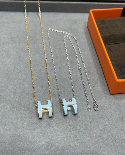 Miro POP H SKY BLUE NECKLACE