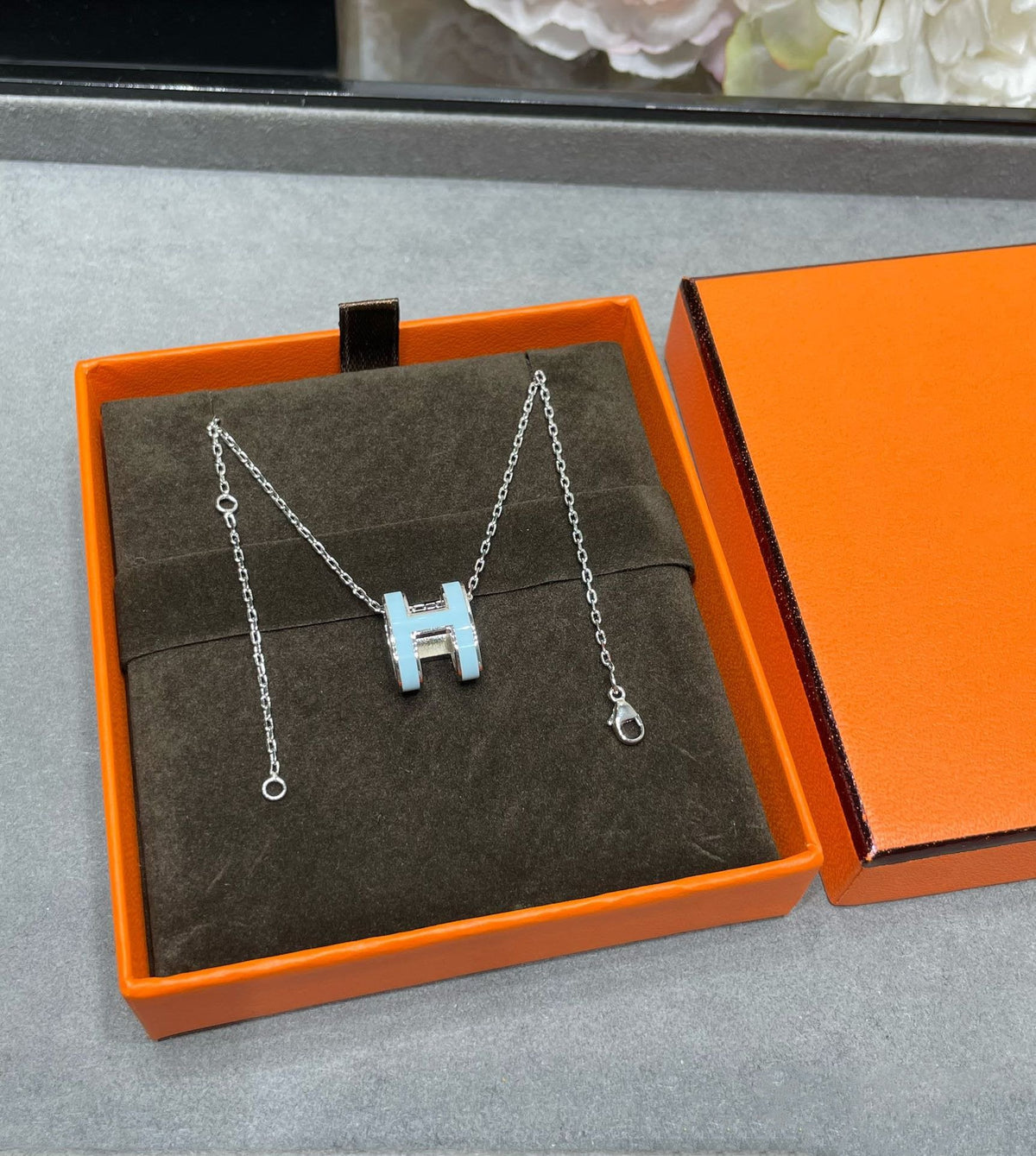 Miro POP H SKY BLUE NECKLACE