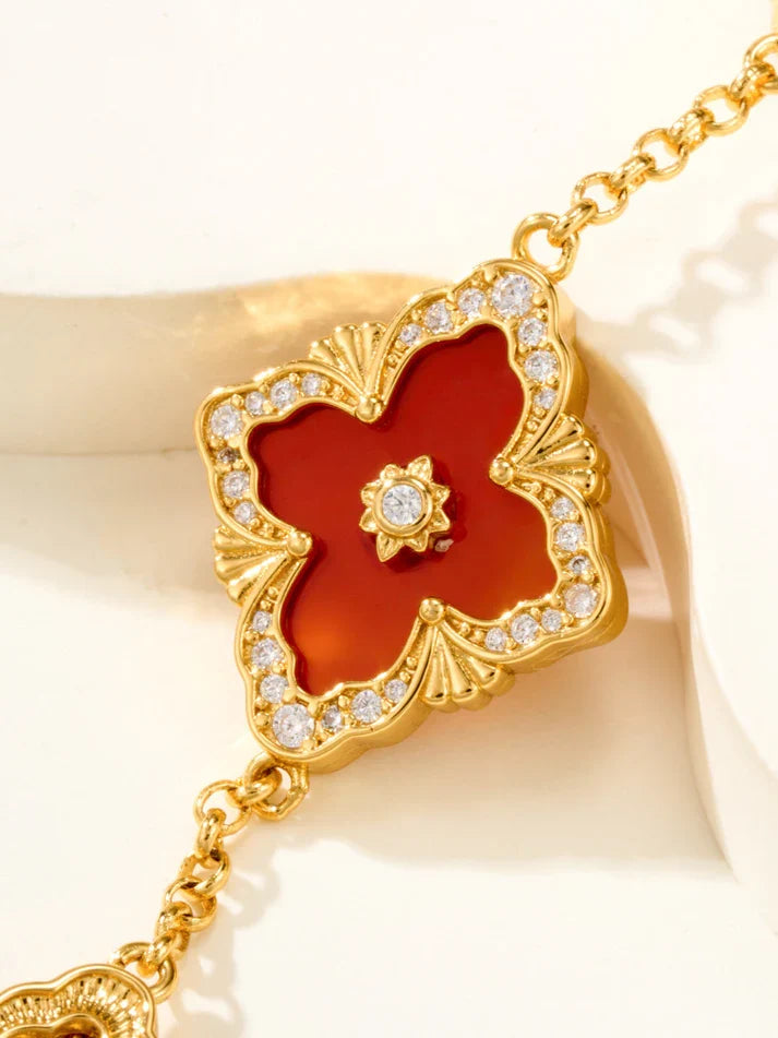[Miro]B.C.L ENAMELED Five-Flower Bracelet£¨Various Colors) BIG SIZE