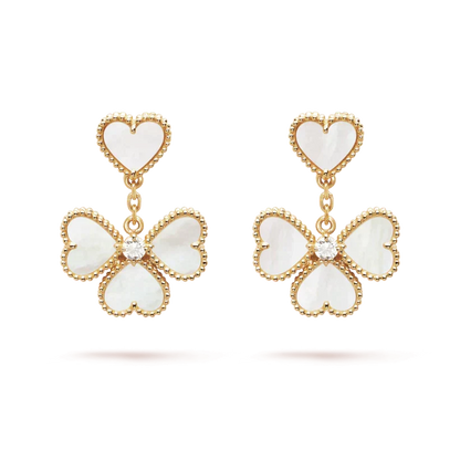 Miro CLOVER SWEET WHITE MOP EARRINGS