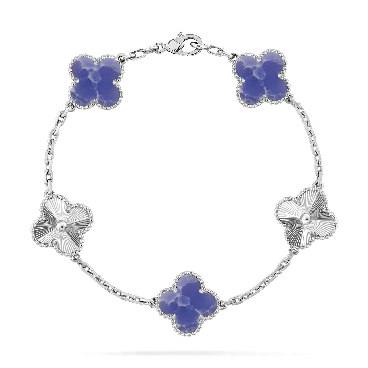 [Miro ]New CLOVER 5 MOTIF BLUE VEINS BRACELET COLLECTION