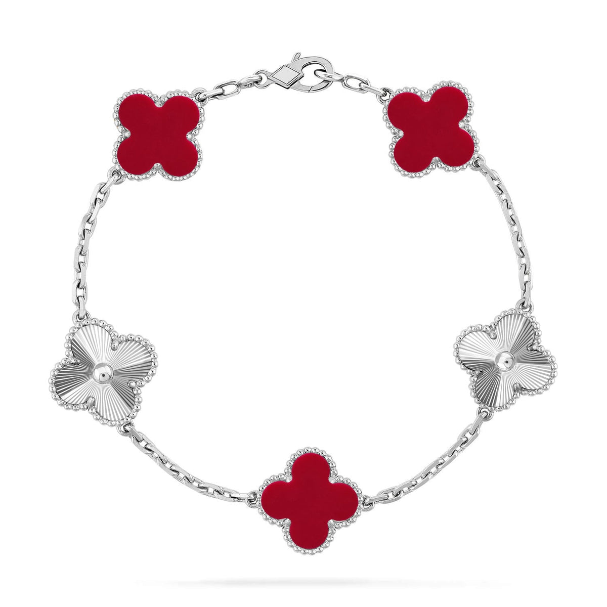 [Miro ]新作 CLOVER 5 MOTIF RED CORNELIAN BRACELET COLLECTION