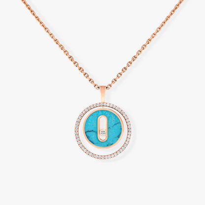 [Miro ]Miro  MOVE 1 DIAMOND TURQUOISE PINK GOLD DIAMOND NECKLACE