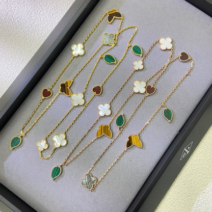 [Miro ] Lucky Alhambra Long Necklace-12 Designs