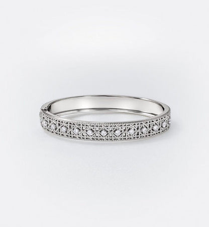 [Miro ] 2026 WOVEN-PATTERN BRACELET SET WITH FULL DIAMOND INLAY THREE-COLORS