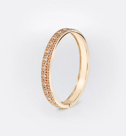 [Miro ] 2026 WOVEN-PATTERN BRACELET SET WITH FULL DIAMOND INLAY THREE-COLORS