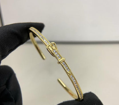[Miro ] DIAMOND-ENCRUSTED BRACELET THREE COLORS