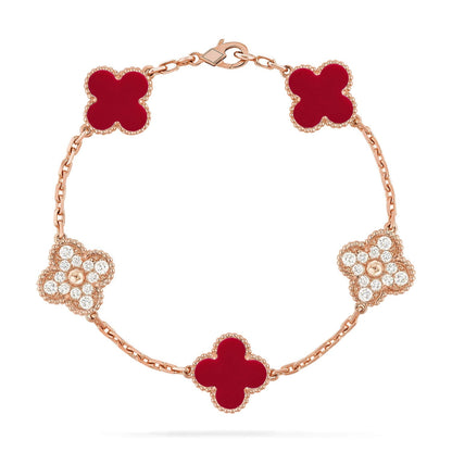 [Miro ]新作 CLOVER 5 MOTIF RED CORNELIAN BRACELET COLLECTION