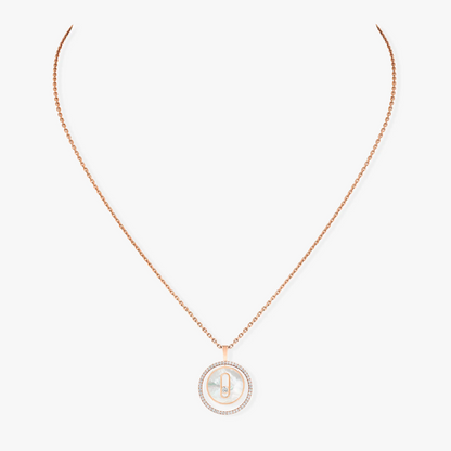 [Miro ]Miro  MOVE 1 DIAMOND WHITE MOTHER OF PEARL PINK GOLD DIAMOND NECKLACE