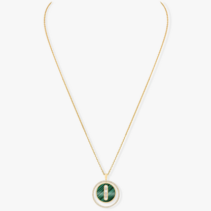 [Miro ]Miro  MOVE 3 DIAMOND MALACHITE GOLD DIAMOND NECKLACE