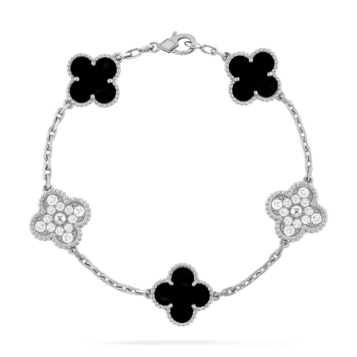 [Miro ]New CLOVER 5 MOTIF ONYXS BRACELET COLLECTION