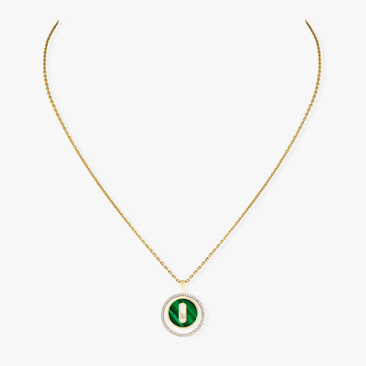[Miro ]Miro  MOVE 1 DIAMOND MALACHITE GOLD DIAMOND NECKLACE