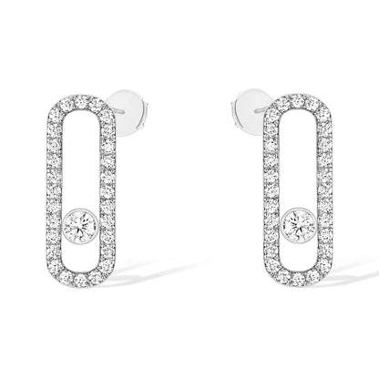 [Miro ]MOVE UNO STUD DIAMOND PAVED EARRINGS