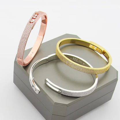 [Miro ]Move Noa Full Pavé Diamond Bangle Bracelet