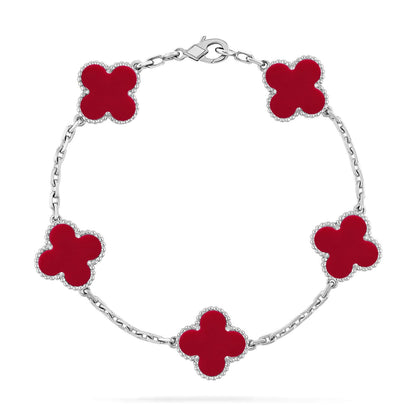 [Miro ]新作 CLOVER 5 MOTIF RED CORNELIAN BRACELET COLLECTION