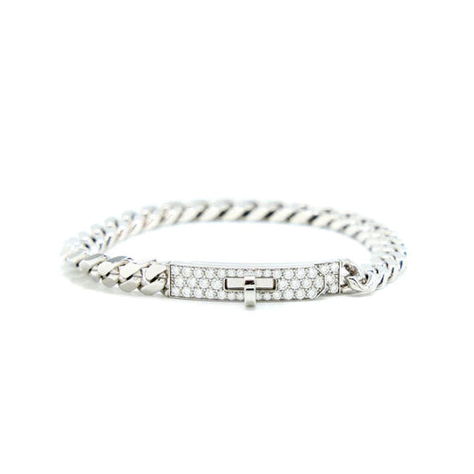 Miro KELLY CHAIN SILVER DIAMOND BRACELET