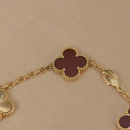[Miro ]新作 CLOVER 5 MOTIF RED CORNELIAN BRACELET COLLECTION