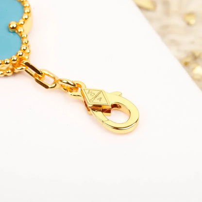 [Miro ]New  CLOVER 5 MOTIF TURQUOISE BRACELET COLLECTION