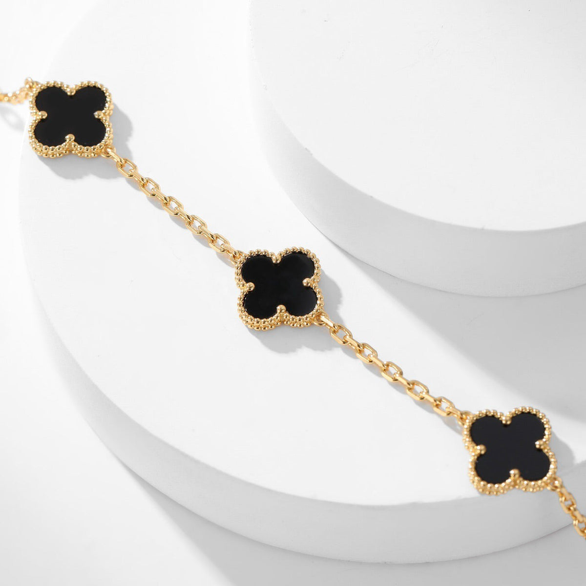Miro CLOVER 10 MOTIFS ONYX NECKLACE